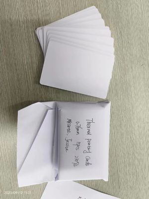 Φύλλα από PVC θερμικής εκτύπωσης λευκή κενή κάρτα Cr80 54*85.6mm για την παραγωγή καρτών
