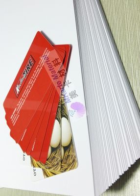 Α4 Μέγεθος 0,15mm Τύπο μελυκόλυψης φύλλο PVC λευκή τράπεζα υλικά παραγωγής καρτών