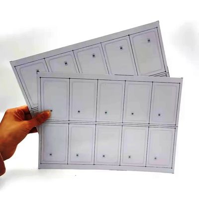 IC Fudad F08 Chip PVC RFID Smart Card Inlay / Prelam Sheets Για την παραγωγή καρτών RFID