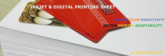 Ανακυκλωμένο φύλλο εκτύπωσης κάρτας PVC 0,3 mm Ψηφιακά εκτυπώσιμο φύλλο