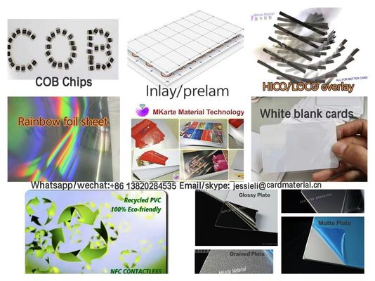 Ανακυκλωμένο φύλλο εκτύπωσης κάρτας PVC 0,3 mm Ψηφιακά εκτυπώσιμο φύλλο