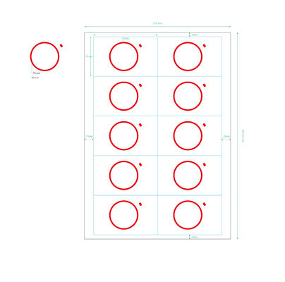 2X5 Χαλκό σύρμα υλικό έξυπνο τσιπ για κάρτα RFID Inlay Prelam PVC υλικά κάρτας