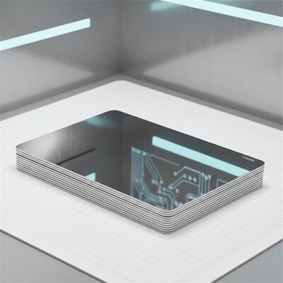 0.4-1.0mm πάχος από ανοξείδωτο χάλυβα 430BA στρωμένη πλάκα από χάλυβα με γυαλιστερό φινίρισμα και στις δύο πλευρές για την παραγωγή έξυπνων καρτών