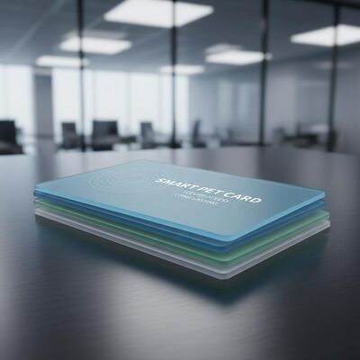 Προσαρμόσιμο υλικό έξυπνης κάρτας PET χωρίς επαφή με μακροχρόνια αντοχή για ασφαλή διαχείριση πρόσβασης