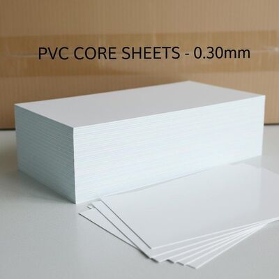 0.30mm πάχος Offset εκτυπώσιμο φύλλο πυρήνα PVC για την παραγωγή τραπεζικών καρτών