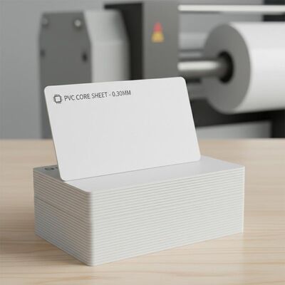 0.30mm πάχος Offset εκτυπώσιμο φύλλο πυρήνα PVC για την παραγωγή τραπεζικών καρτών