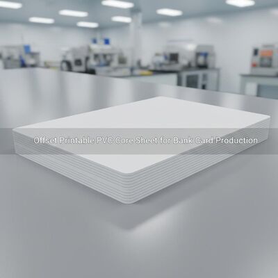 0.30mm πάχος Offset εκτυπώσιμο φύλλο πυρήνα PVC για την παραγωγή τραπεζικών καρτών