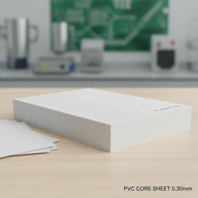 0.30mm πάχος Offset εκτυπώσιμο φύλλο πυρήνα PVC για την παραγωγή τραπεζικών καρτών