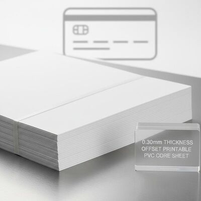 0.30mm πάχος Offset εκτυπώσιμο φύλλο πυρήνα PVC για την παραγωγή τραπεζικών καρτών