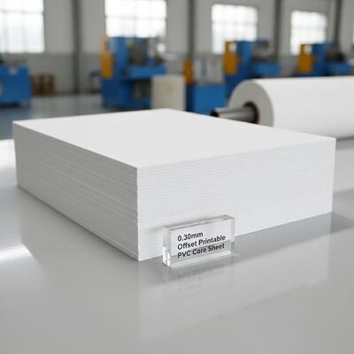 0.30mm πάχος Offset εκτυπώσιμο φύλλο πυρήνα PVC για την παραγωγή τραπεζικών καρτών