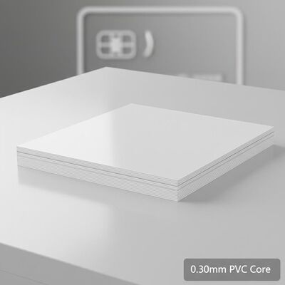 0.30mm πάχος Offset εκτυπώσιμο φύλλο πυρήνα PVC για την παραγωγή τραπεζικών καρτών
