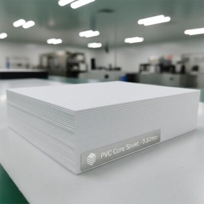 0.30mm πάχος Offset εκτυπώσιμο φύλλο πυρήνα PVC για την παραγωγή τραπεζικών καρτών