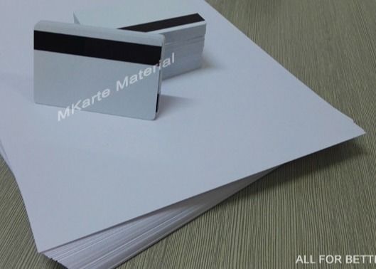 Διπλάσιο - πλαισιωμένο ψηφιακό εκτύπωσης PVC φύλλων κοινό υλικό έξυπνων καρτών λευκού/χρώματος βραδυνού άσπρο