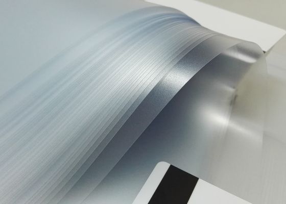 Καθυστερημένη παρακμή Offset εκτυπώσιμη ταινία επικάλυψης PVC με πάχος 0,04 - 0,10 mm για τοστίγηση καρτών