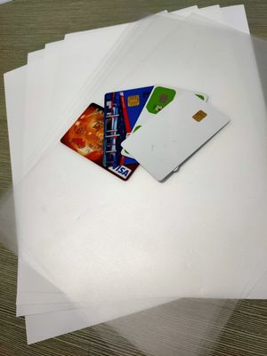 πλαστικό φύλλο PC 295*480mm χαμηλό Vicat για την ανέπαφη παραγωγή καρτών ολοκληρωμένου κυκλώματος