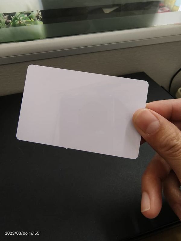Φύλλα από PVC θερμικής εκτύπωσης λευκή κενή κάρτα Cr80 54*85.6mm για την παραγωγή καρτών