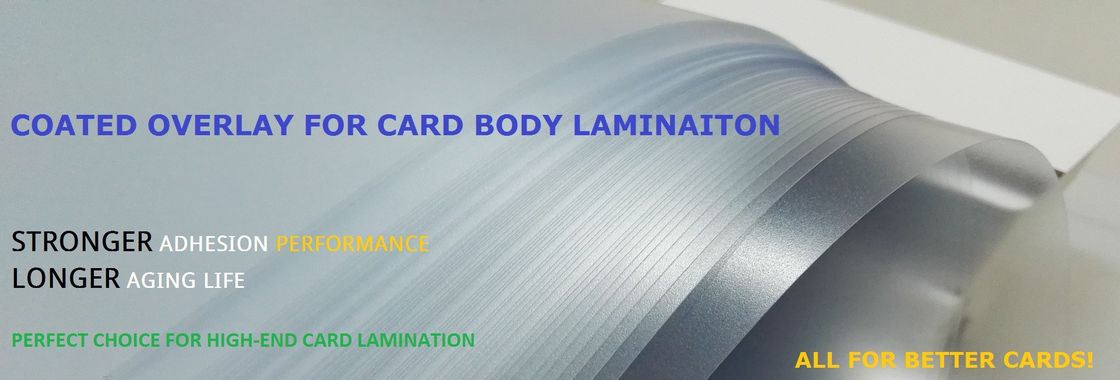 Δυνατότητα απολέπισης 90° 300mm/min ≥6,0 N/cm PVC επικαλυμμένο φύλλο επικάλυψης Χρόνος γήρανσης &gt;200 ώρες Υλικό έξυπνης κάρτας