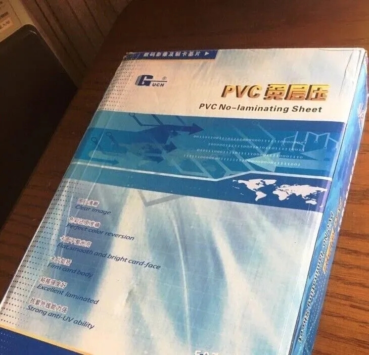 Ανθεκτικό PVC φύλλο inkjet για λέιζερ και έργα εκτύπωσης inkjet για πλαστικές κάρτες ταυτότητας