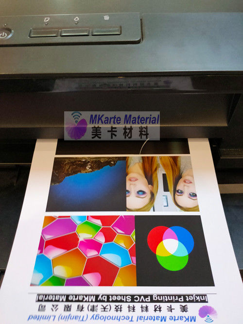 0.15mm0.33mm πάχους Inkjet εκτυπώσιμη PVC επαναφορά χρώματος φύλλων τέλεια